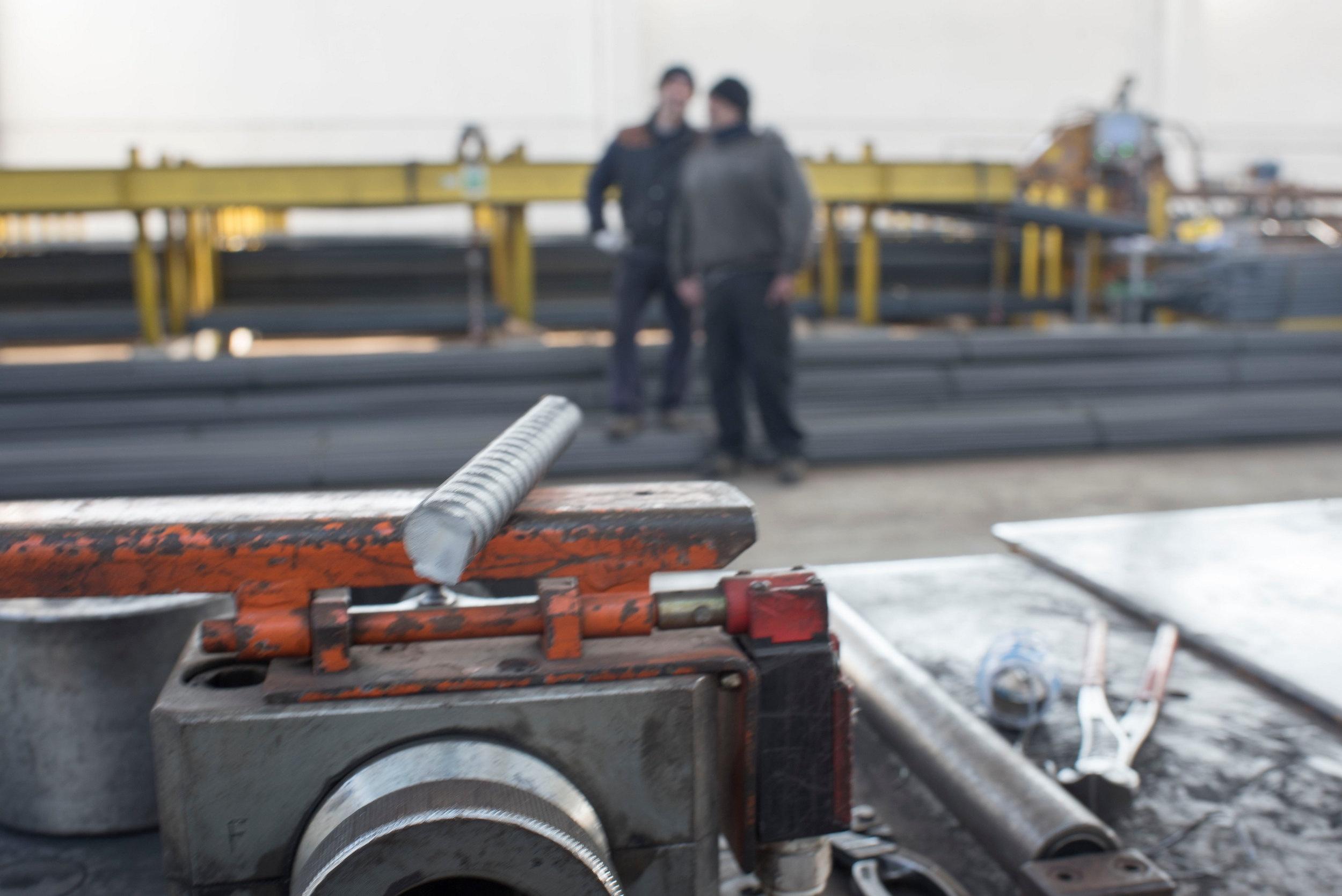 Interno del capannone di Dragonetti srl a Novi Ligure.