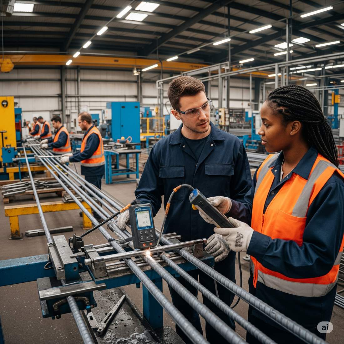 Un centro di trasformazione per ferro edille a Novi Ligure.